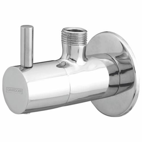 Angle Cock with Wall Flange Chrome